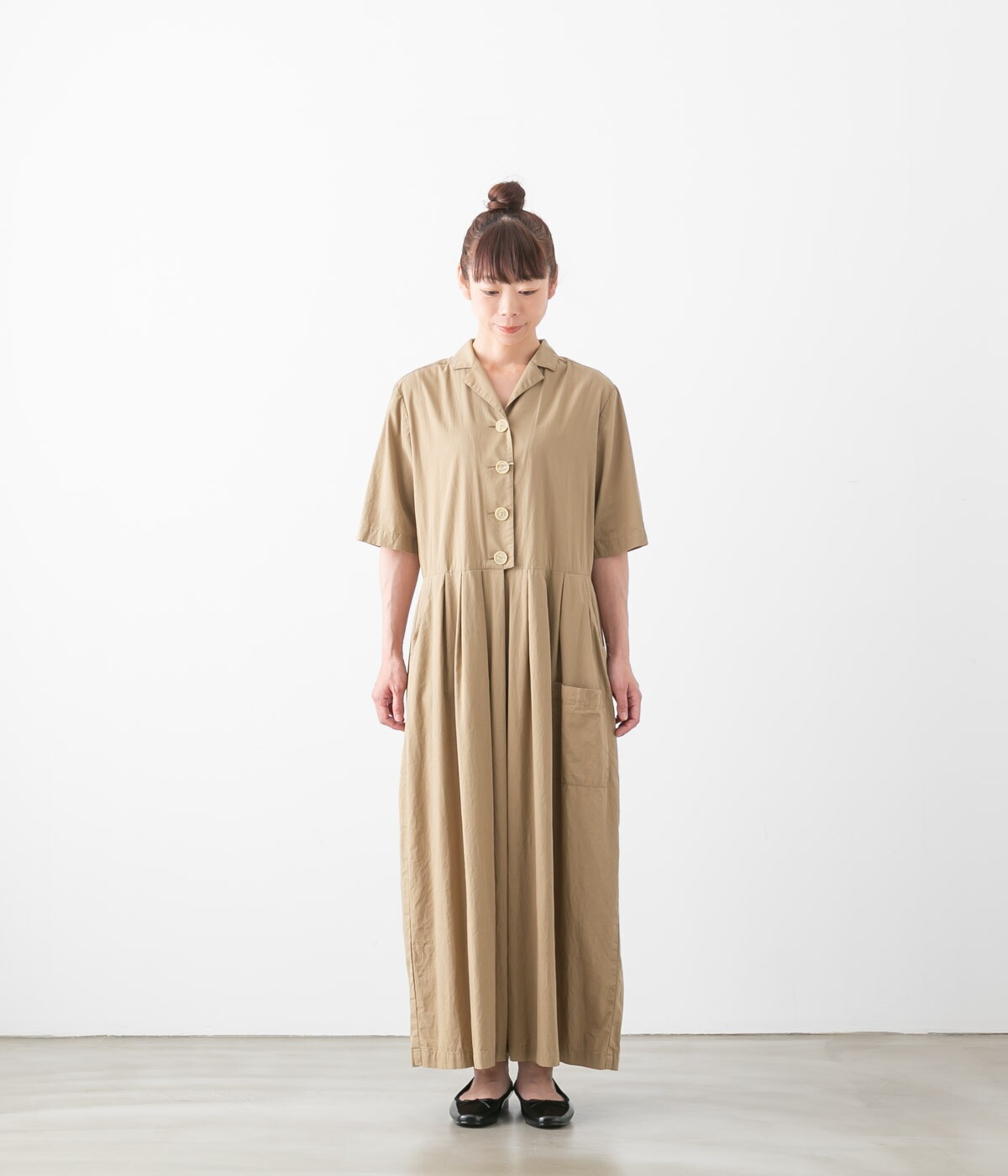 SARAHWEAR サラウェア Cotton Viscose Cloth Jumpsuit ジャンプ