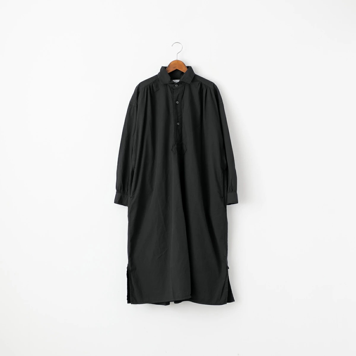 ARMEN アーメン 40s POPLIN OVER DYE WORK GATHERED SHIRT DRESS ポプリン ワーク ギャザー シャツドレス 4色 INAM2555