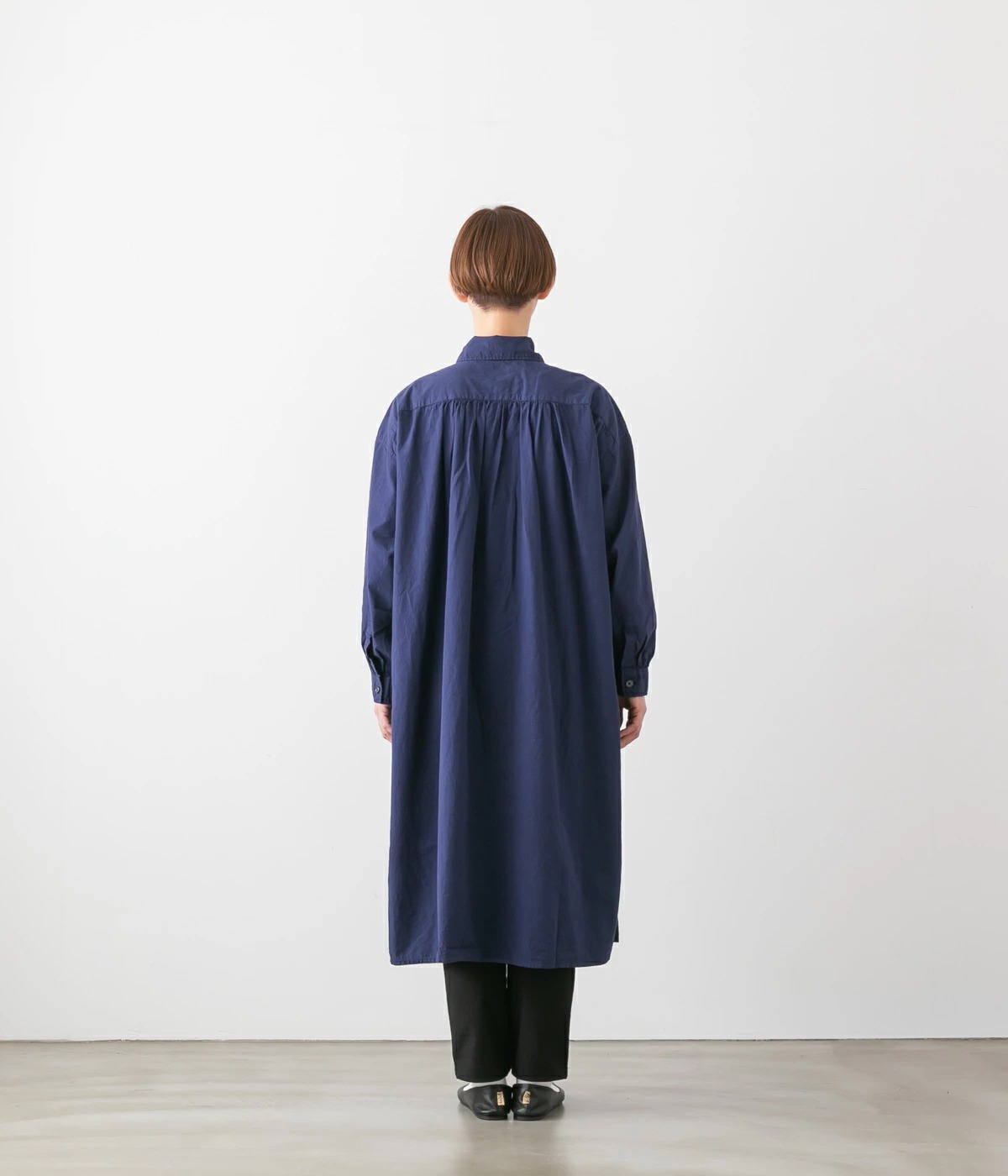 ARMEN アーメン 40s POPLIN OVER DYE WORK GATHERED SHIRT DRESS ポプリン ワーク ギャザー シャツドレス 4色 INAM2555