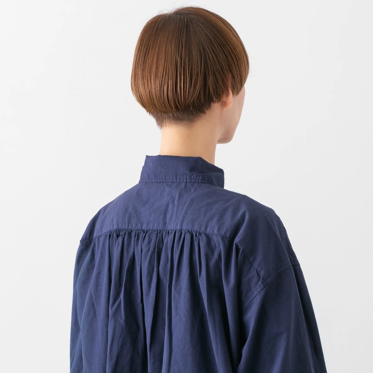 ARMEN アーメン 40s POPLIN OVER DYE WORK GATHERED SHIRT DRESS ポプリン ワーク ギャザー シャツドレス 4色 INAM2555