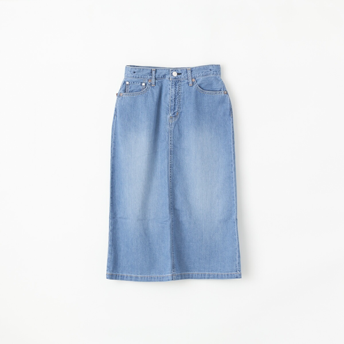 caqu サキュウ FS 3/4 skirt 2 デニム スカート 2色 25029
