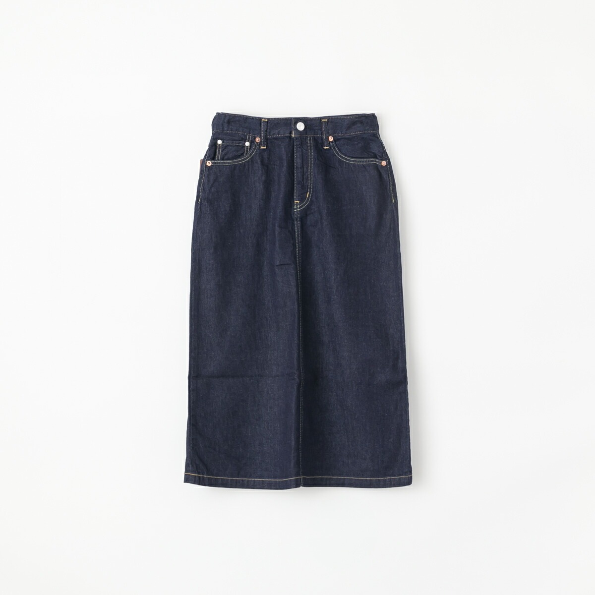 caqu サキュウ FS 3/4 skirt 2 デニム スカート 2色 25029