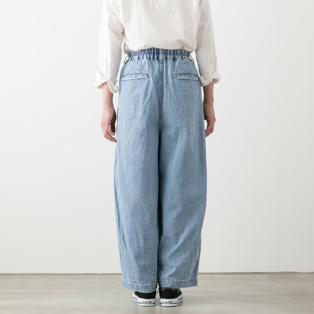 HARVESTY ハーベスティ DENIM NARROW CIRCUS PANTS / LIGHT BLUE