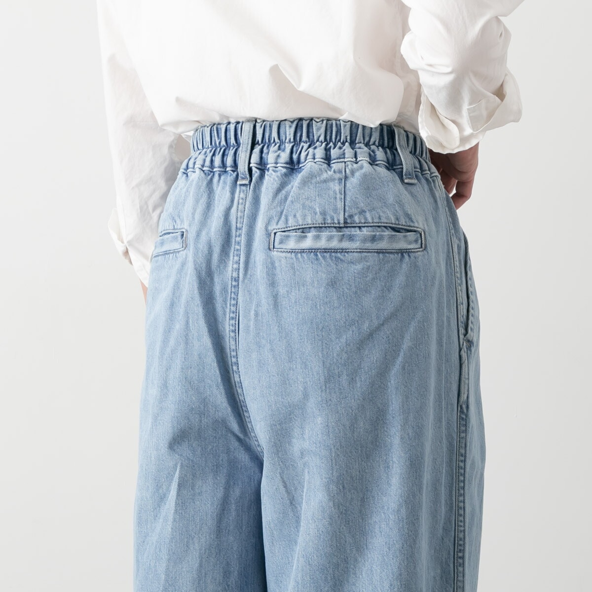 HARVESTY ハーベスティ DENIM NARROW CIRCUS PANTS / LIGHT BLUE