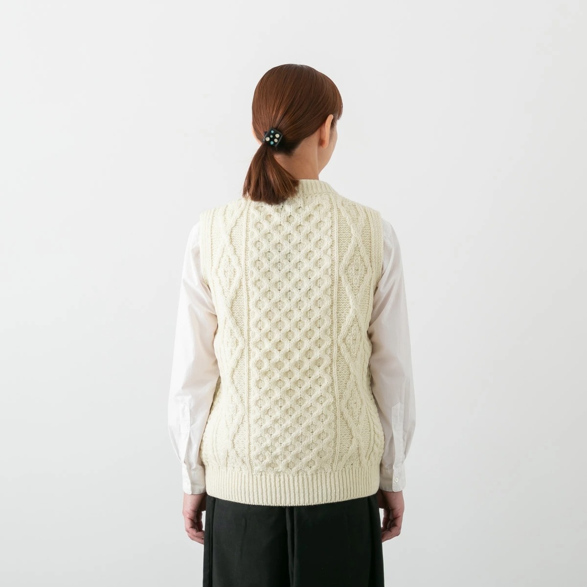 Aran Woollen Mills アランウーレンミルズ ウール ニット ベスト 3色