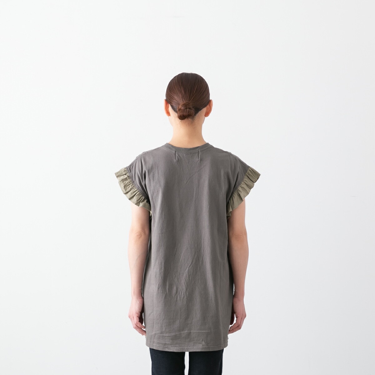 dahl'ia ダリア リメイク フリル 半袖 Tシャツ 3色 HD-99