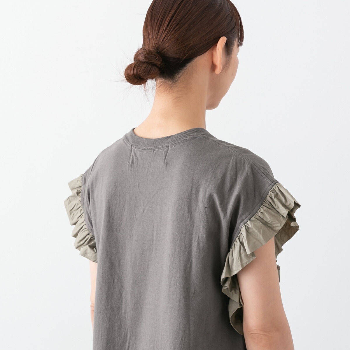 dahl'ia ダリア リメイク フリル 半袖 Tシャツ 3色 HD-99