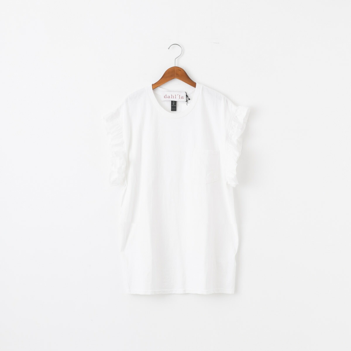 dahl'ia ダリア リメイク フリル 半袖 Tシャツ 3色 HD-99