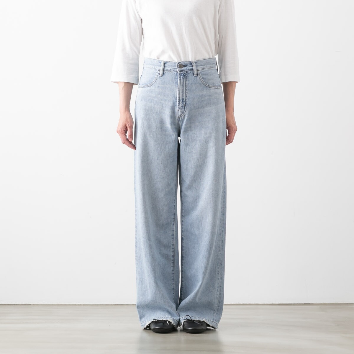 D.M.G ドミンゴ 10oz デニム ダメージ加工 ワイド バギー パンツ 11-226D