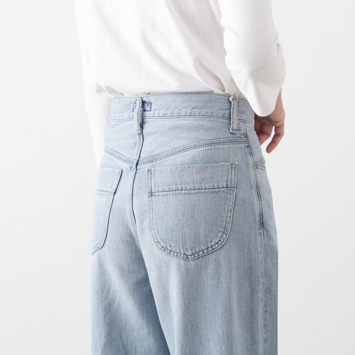 D.M.G ドミンゴ 10oz デニム ダメージ加工 ワイド バギー パンツ 11-226D