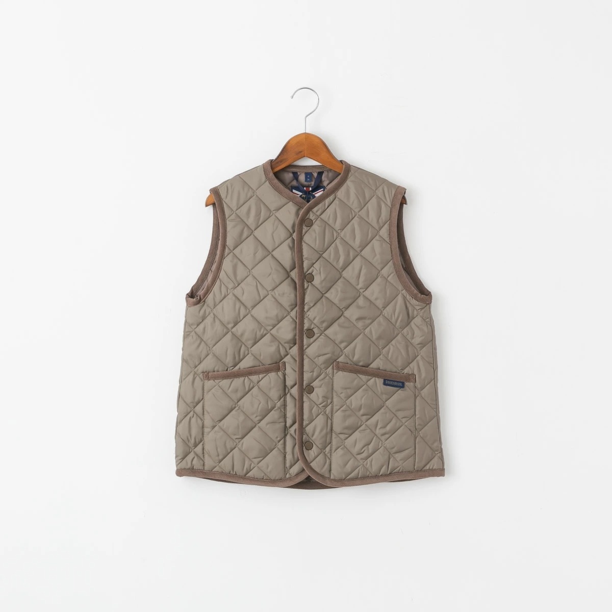 【38サイズ】LAVENHAM ラベンハム キルティングベスト ブラウン LAVENHAM ラベンハム コクーン ソーンハム キルティング ベスト COCOON
