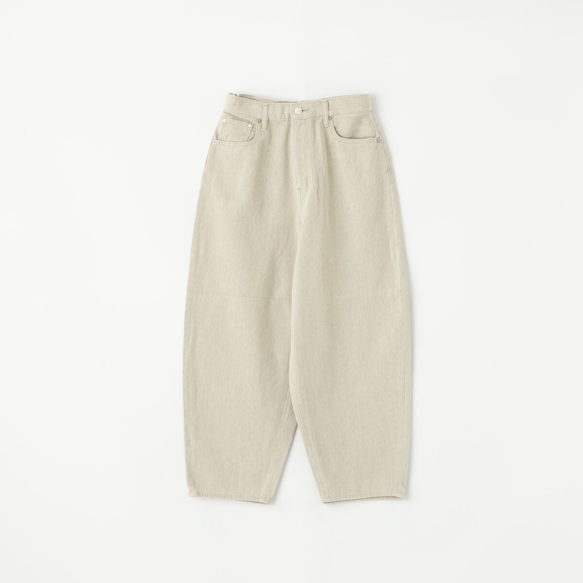 caqu サキュウ Linen Barrel pants リネン バレルパンツ 3色 36221