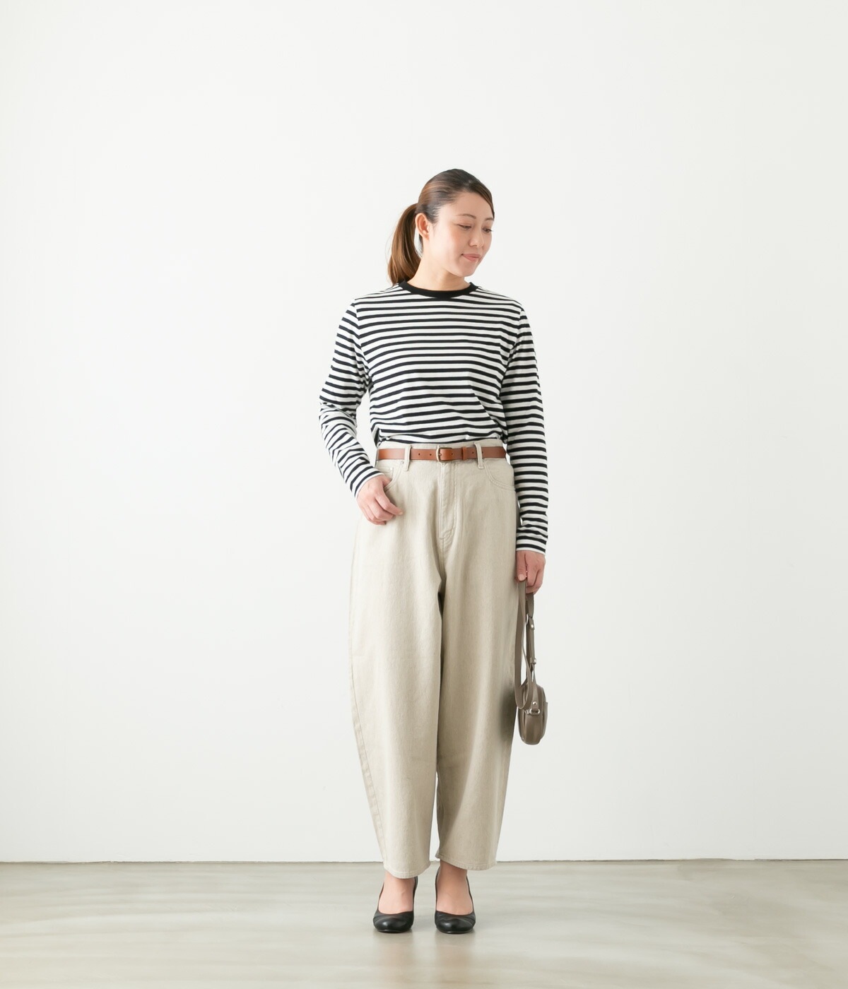 caqu サキュウ Linen Barrel pants リネン バレルパンツ 3色 36221