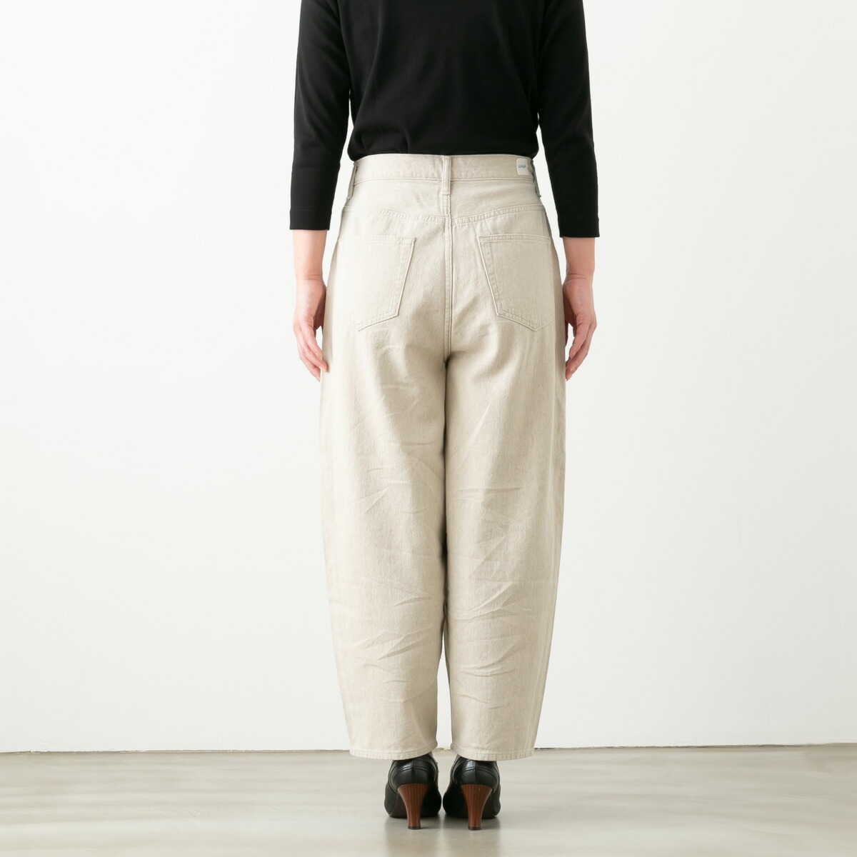 caqu サキュウ Linen Barrel pants リネン バレルパンツ 3色 36221