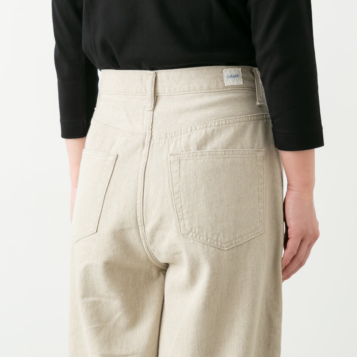 caqu サキュウ Linen Barrel pants リネン バレルパンツ 3色 36221