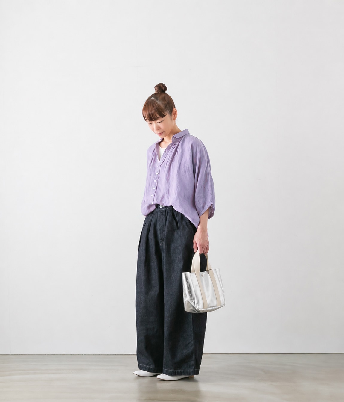 D.M.G Brocante ドミンゴ ブロカント リネンキャンバス グランシャツ 8色 36-340L