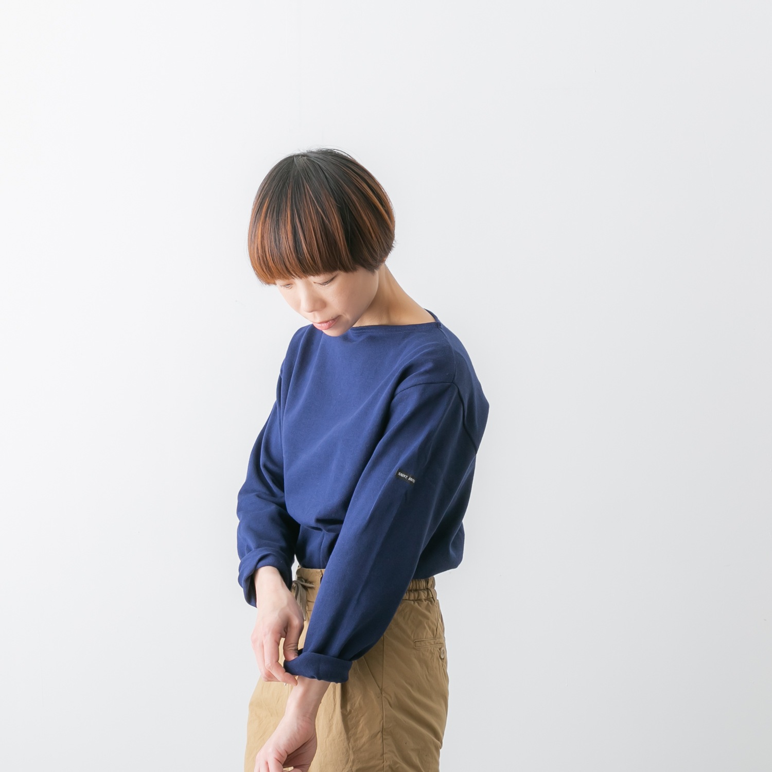 SAINT JAMES セントジェームス OUESSANT ウエッソン 無地 長袖 MUJI 定番 カットソー