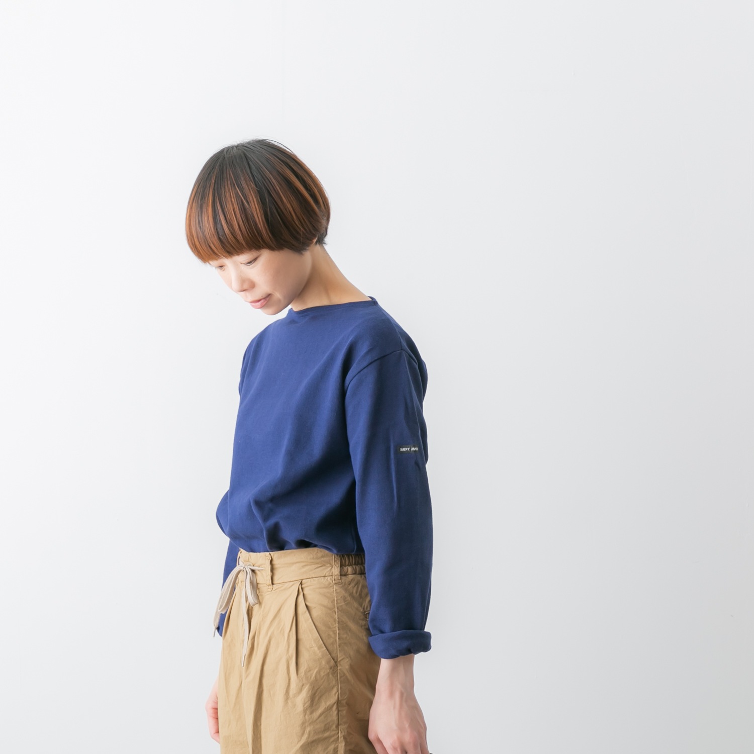 SAINT JAMES セントジェームス OUESSANT ウエッソン 無地 長袖 MUJI 定番 カットソー