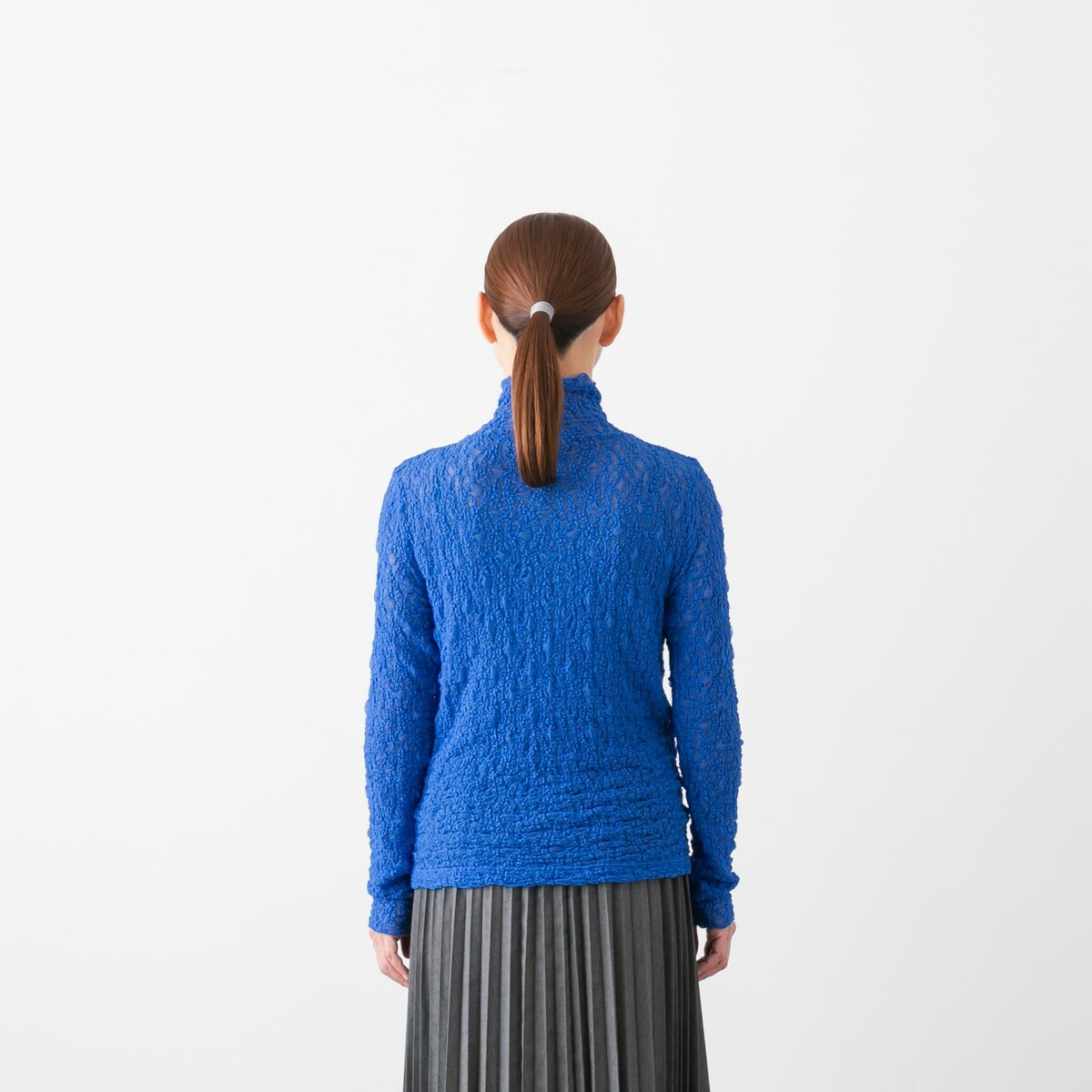 PARIS DE AOUNE パリ ドゥ アオウネ リンクル シャーリング モックネック プルオーバー 4色 PA223CT001