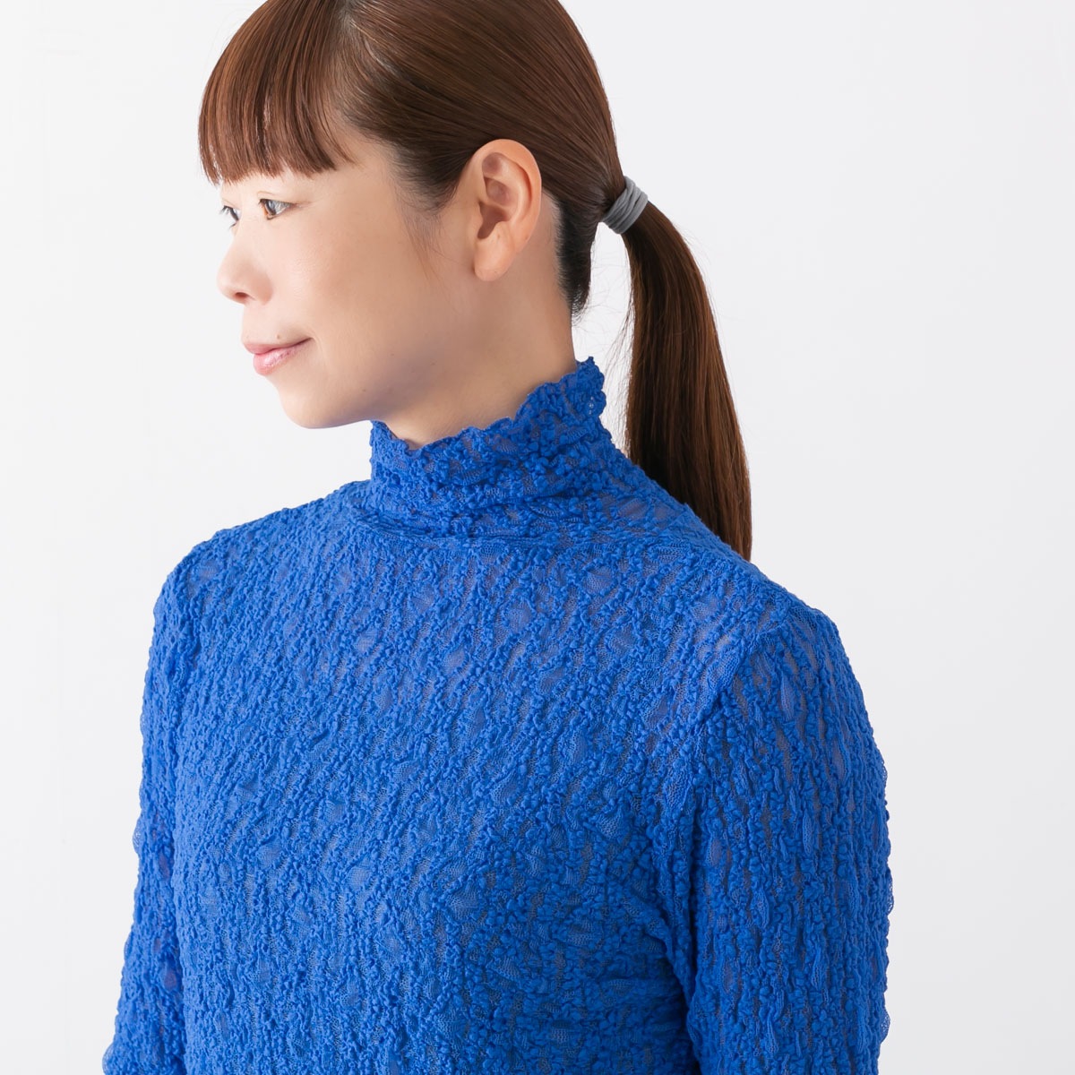 PARIS DE AOUNE パリ ドゥ アオウネ リンクル シャーリング モックネック プルオーバー 4色 PA223CT001