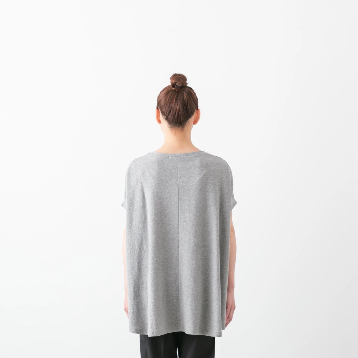 harmonie アルモニ クレープジャージ ボートネック リラックス Tシャツ 3色 62440670