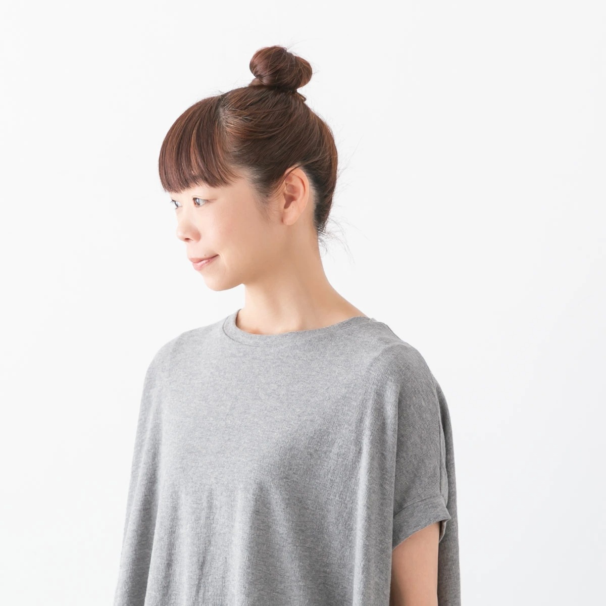 harmonie アルモニ クレープジャージ ボートネック リラックス Tシャツ 3色 62440670