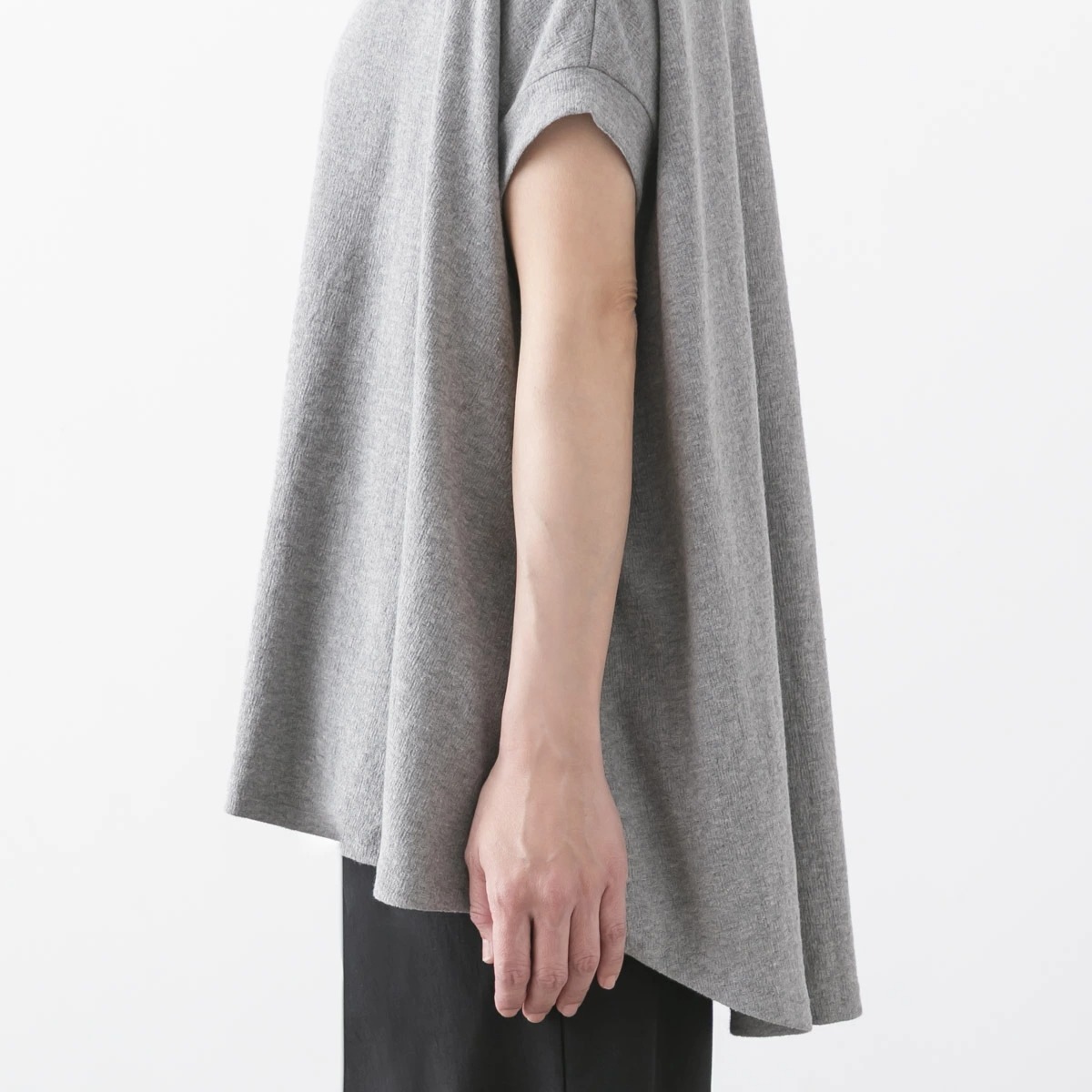 harmonie アルモニ クレープジャージ ボートネック リラックス Tシャツ 3色 62440670