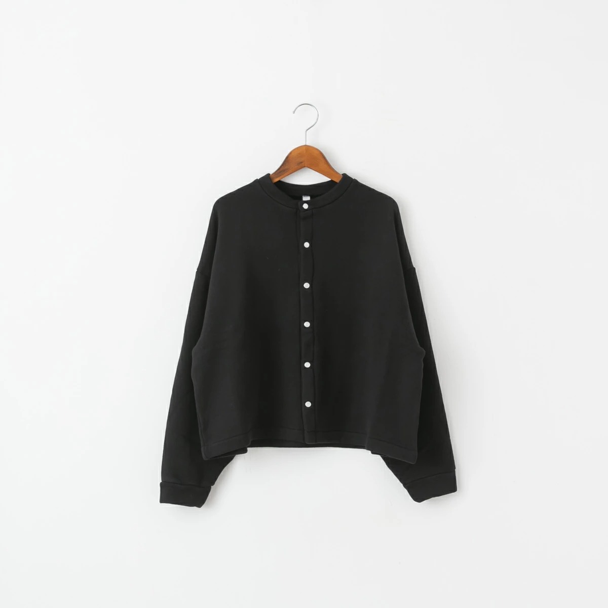 UNIVERSAL TISSU ユニヴァーサルティシュ リヨセル コットン 裏毛 スナップ カーディガン 3色 UT253CT008