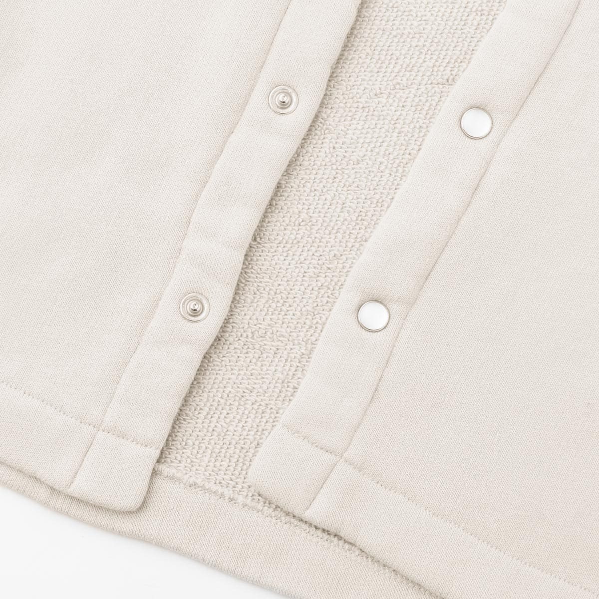 UNIVERSAL TISSU ユニヴァーサルティシュ リヨセル コットン 裏毛 スナップ カーディガン 3色 UT253CT008