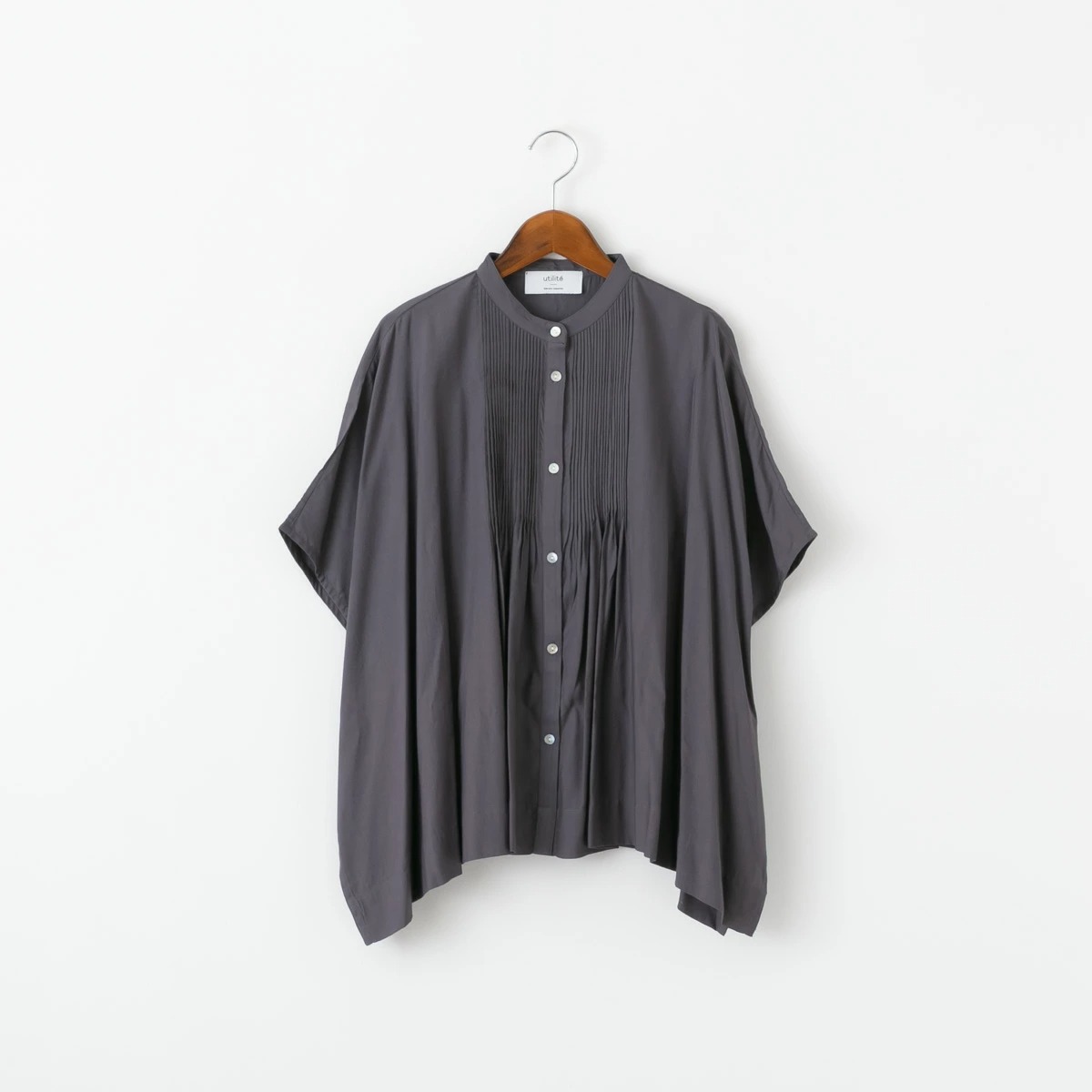 utilite ユティリテ ボックス ピンタックシャツ 3色 UT502AW11