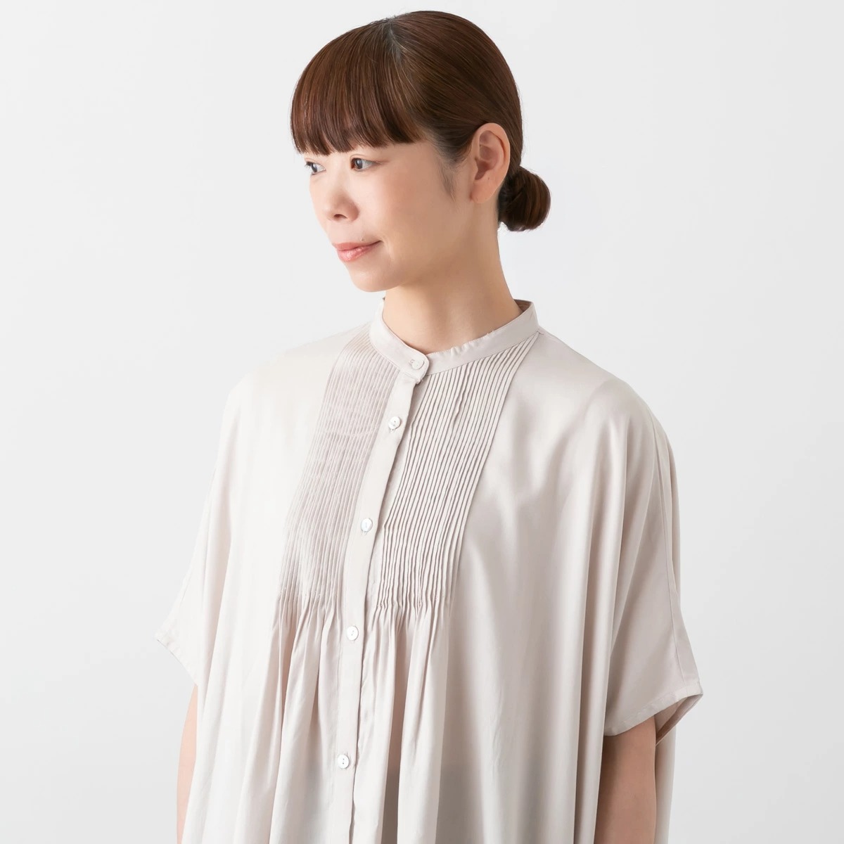 utilite ユティリテ ボックス ピンタックシャツ 3色 UT502AW11