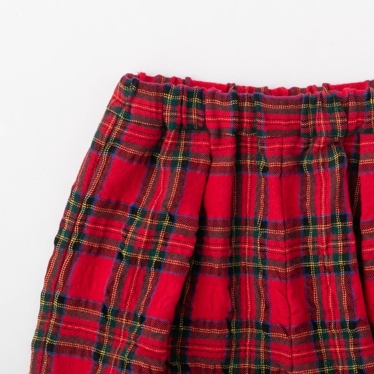 TRAVAIL MANUEL トラバイユ マニュアル 綿 ウール タータン インタック パンツ 2色 5101-53