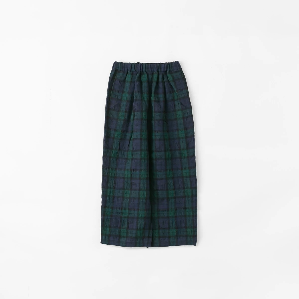 TRAVAIL MANUEL トラバイユ マニュアル 綿 ウール タータン インタック パンツ 2色 5101-53