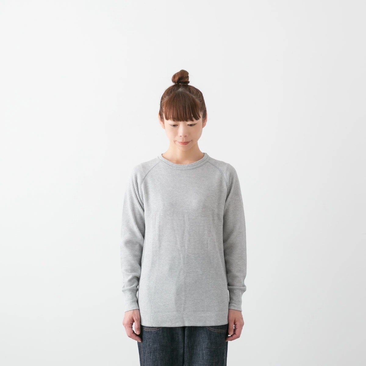 JEMORGAN ジェーイーモーガン WAFFLE RAGLAN CREW PACK L/S TEE <br />ワッフル ラグラン クルーネック ロングスリーブ Tシャツ 無地 5色 JB066-59H