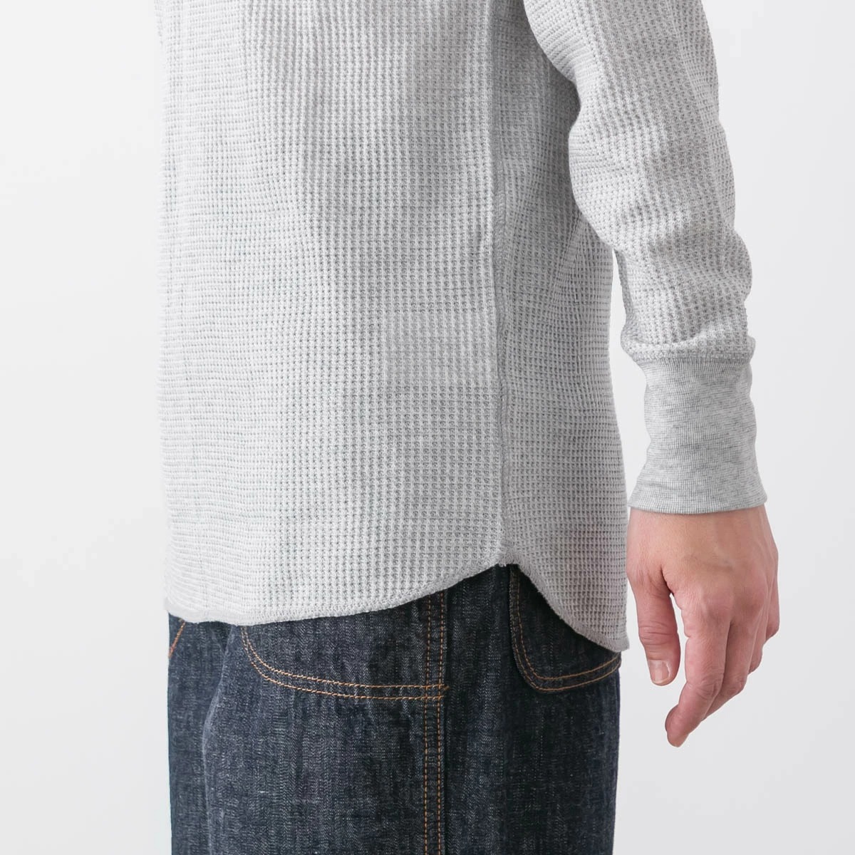 JEMORGAN ジェーイーモーガン WAFFLE RAGLAN CREW PACK L/S TEE <br />ワッフル ラグラン クルーネック ロングスリーブ Tシャツ 無地 5色 JB066-59H