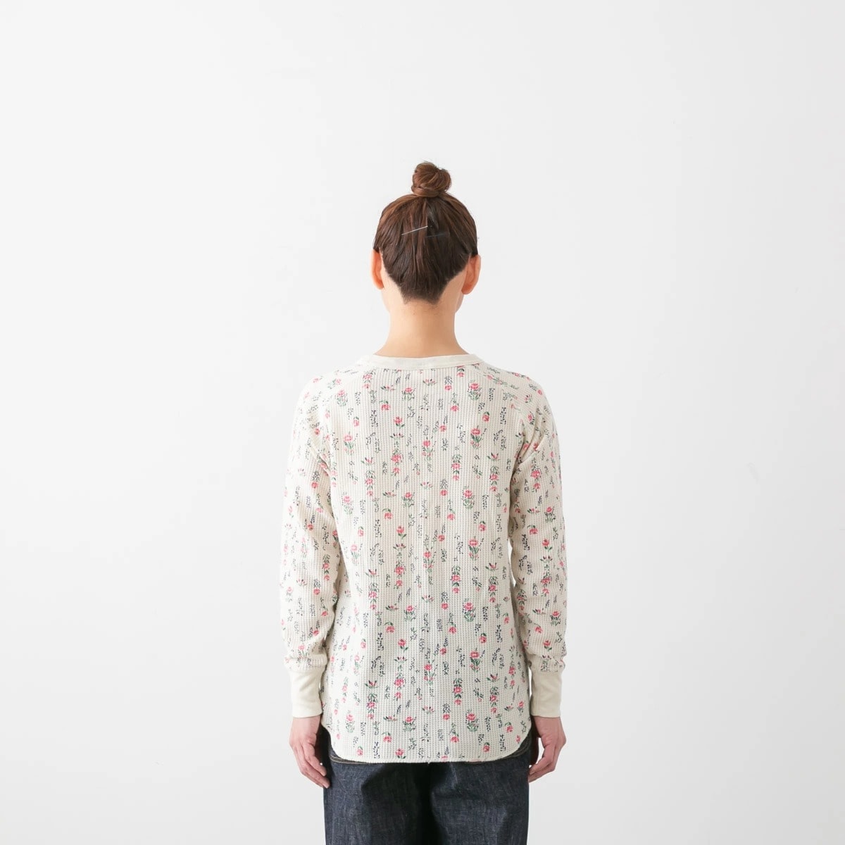 JEMORGAN ジェーイーモーガン WAFFLE FLOWER RAGLAN CREW PACK L/S TEE