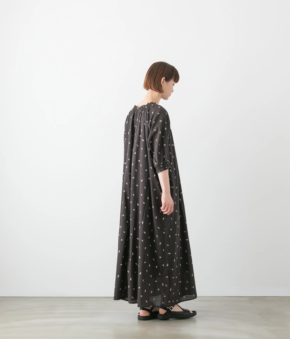 maomade マオメイド ロング丈 プリント ワンピース 631301