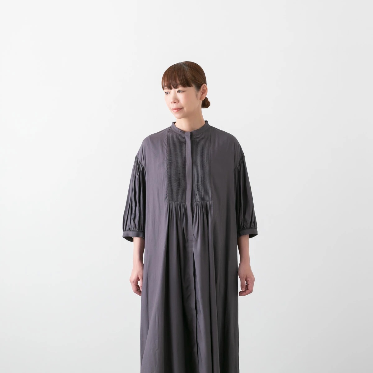 utilite ユティリテ ピンタック ワンピース 2色 UT502AW23