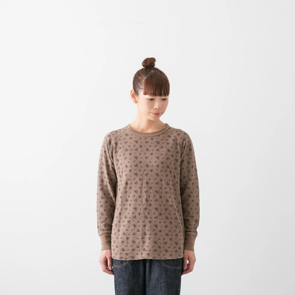 JEMORGAN ジェーイーモーガン WAFFLE OVER DYE RAGLAN L/S TEE