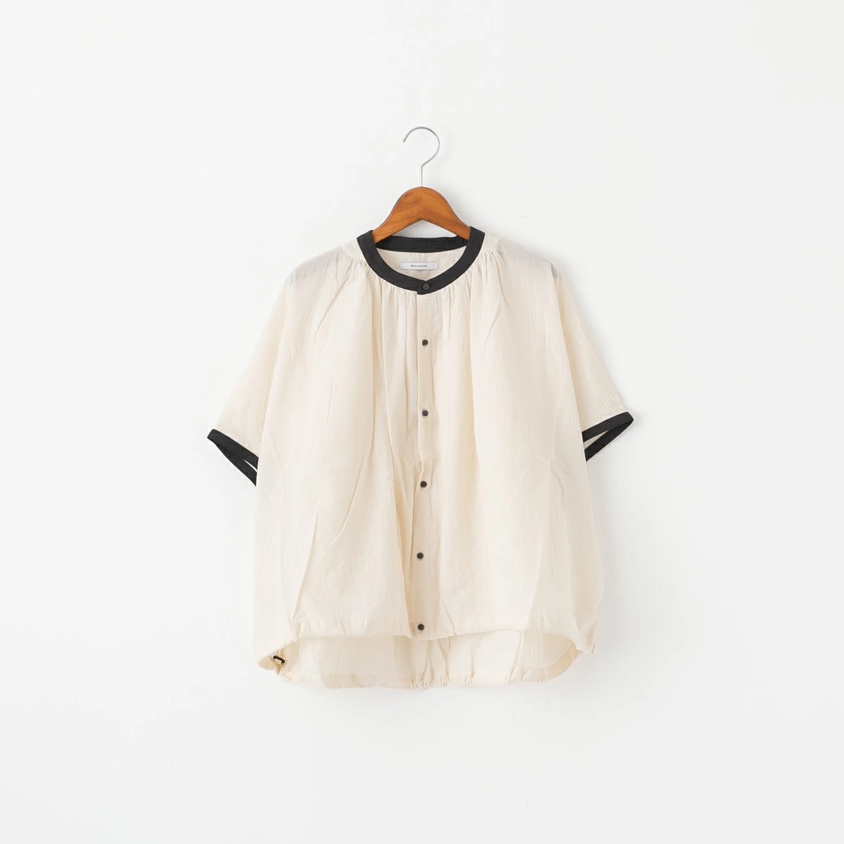MANON マノン FRENCH SLEEVE SPINDLE CLERIC AMICAL SHIRT フレンチ