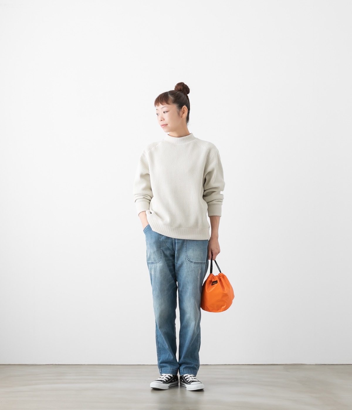 Jackman ジャックマン ワッフルミッドネック Waffle Midneck 4色 JM7200