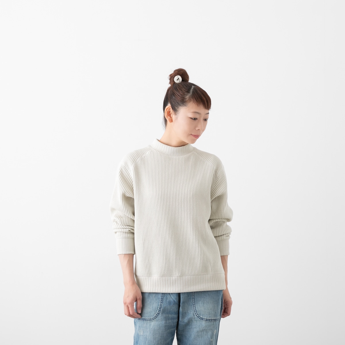 Jackman ジャックマン ワッフルミッドネック Waffle Midneck 4色 JM7200