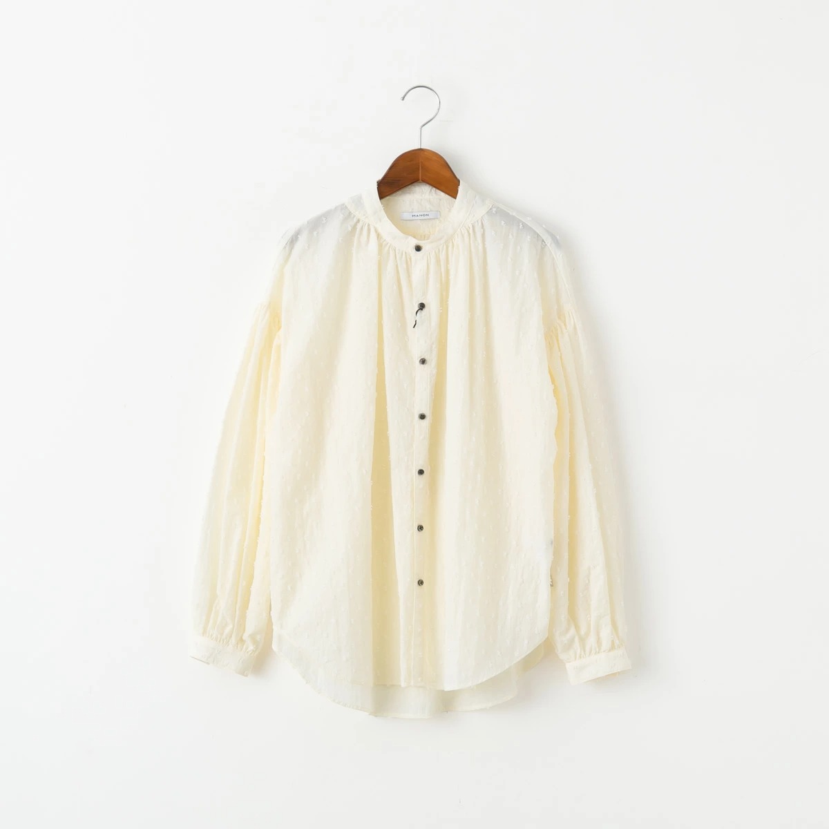 MANON マノン ナイロン ドット ジャガード アミカル シャツ 3色 MNN-SH-305