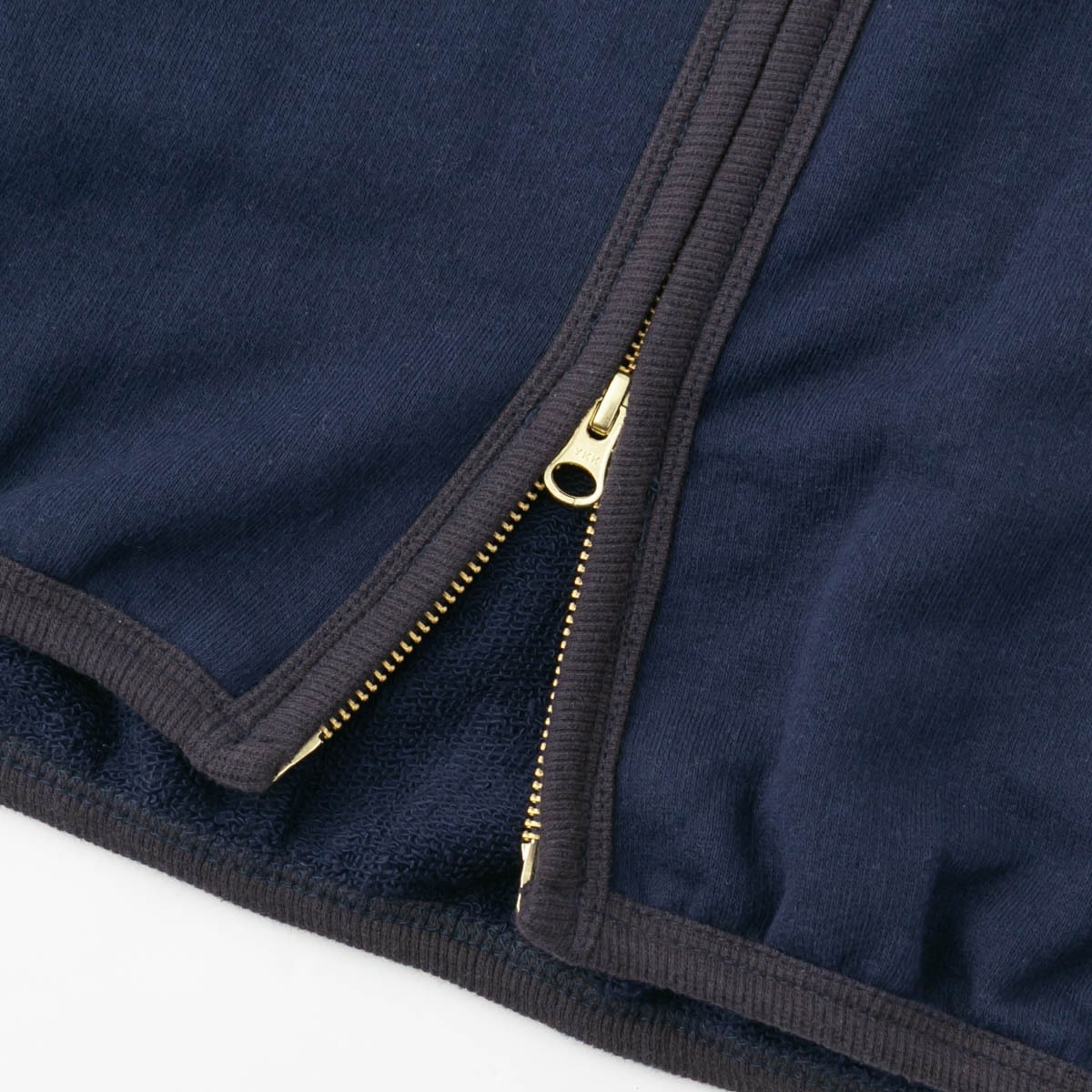 harmonie アルモニ 30/10 ヴィンテージ 裏毛 ノーカラー ダブルジップ カーディガン 4色 62590585