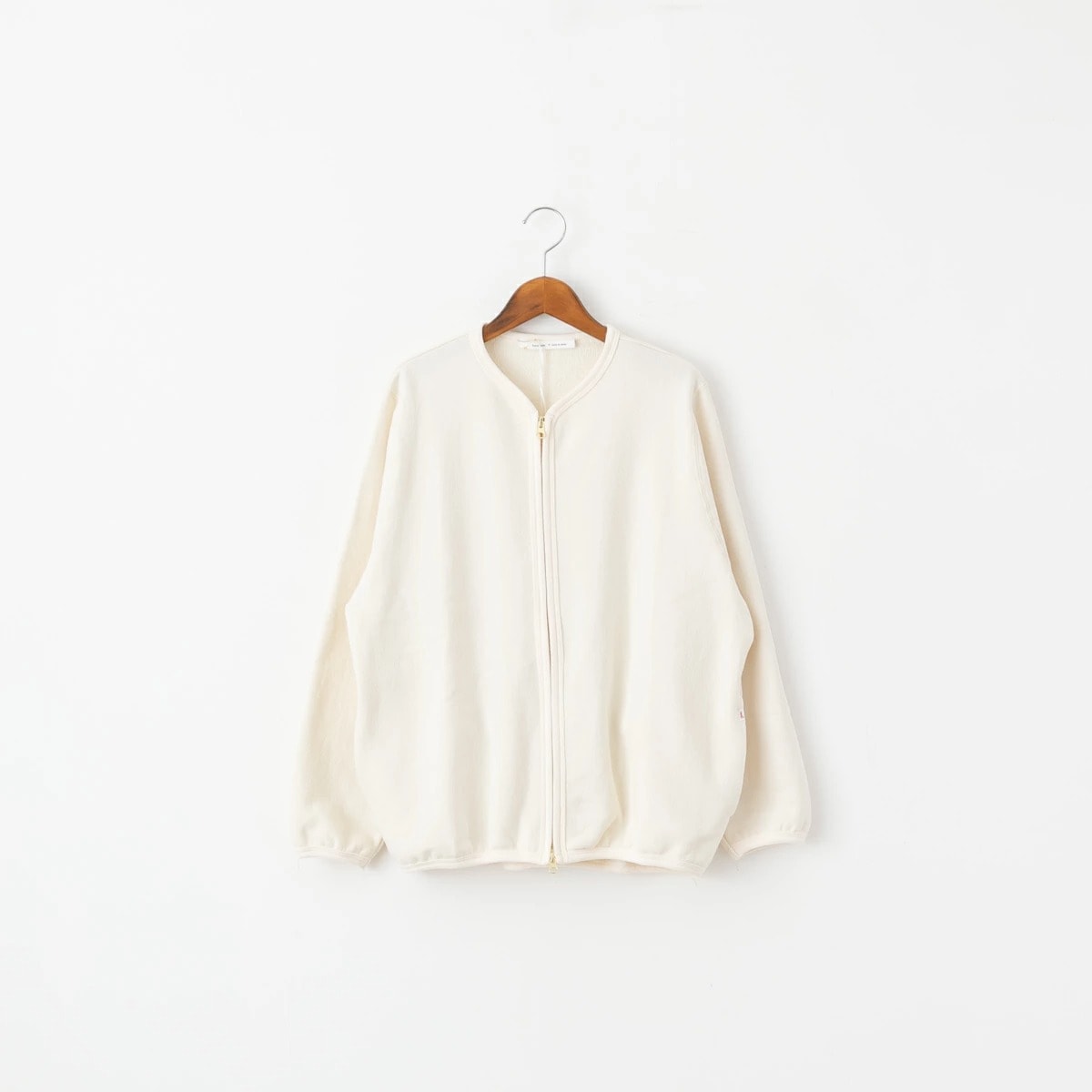 harmonie アルモニ 30/10 ヴィンテージ 裏毛 ノーカラー ダブルジップ カーディガン 4色 62590585