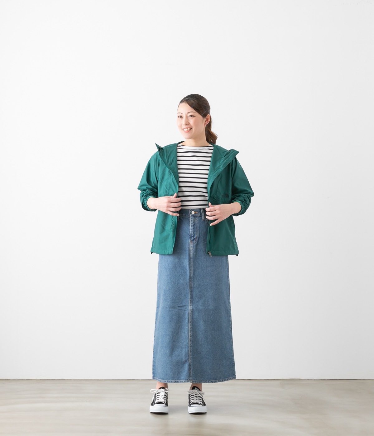 caqu サキュウ 80's Long Skirt デニム ロング スカート 35002