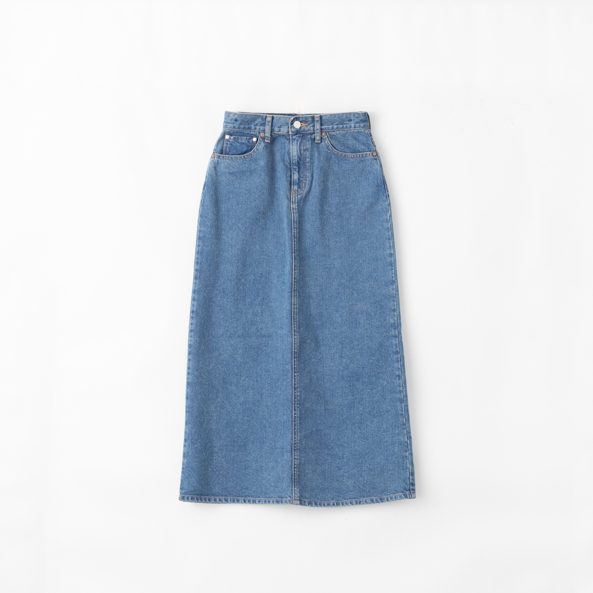 caqu サキュウ 80's Long Skirt デニム ロング スカート 35002
