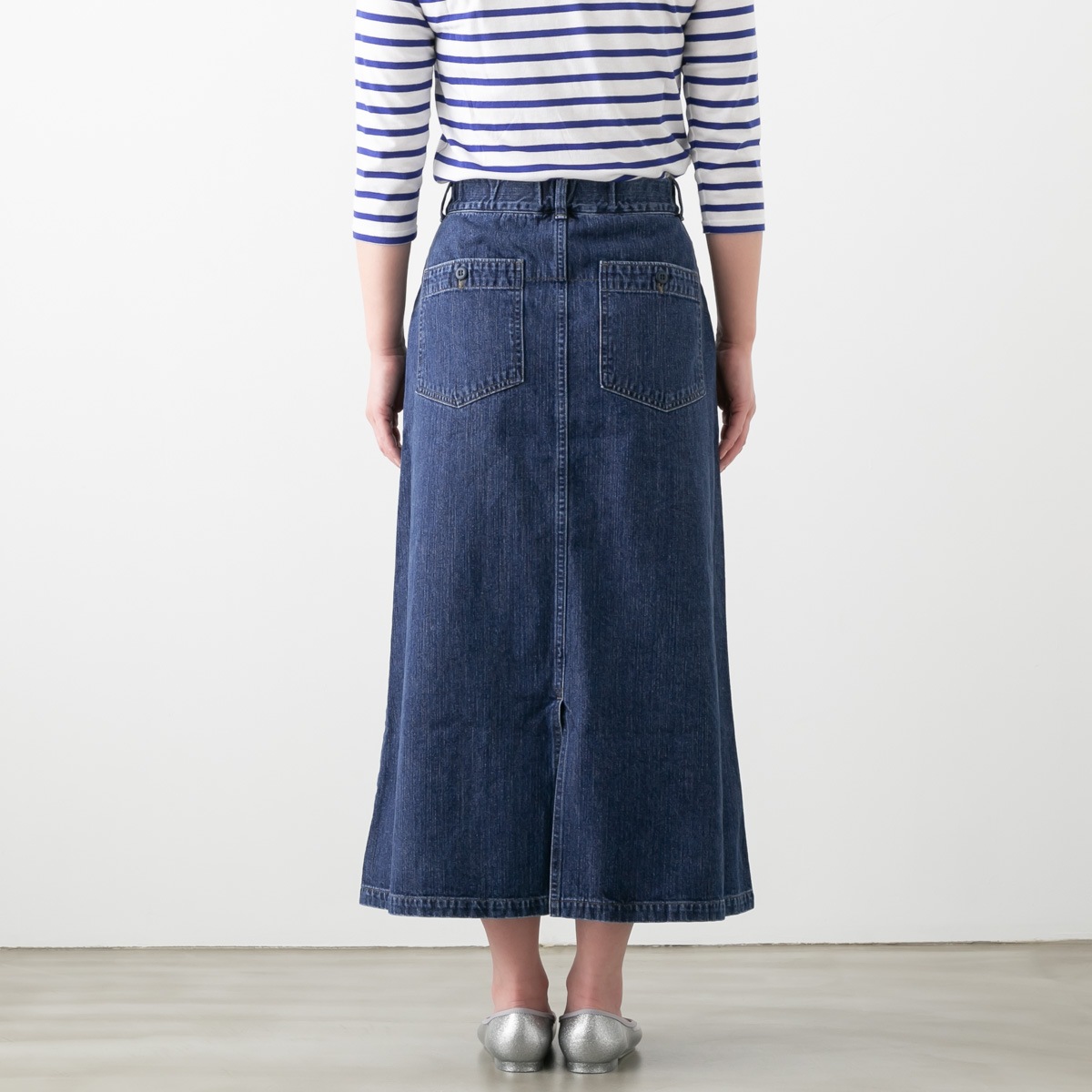 D.M.G ドミンゴ 10ozムラ糸デニム ベイカースカート 17-502D