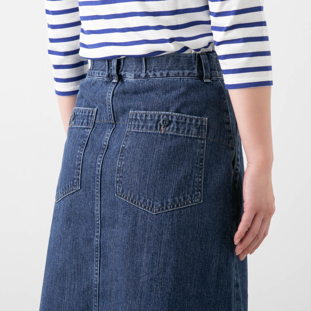 D.M.G ドミンゴ 10ozムラ糸デニム ベイカースカート 17-502D