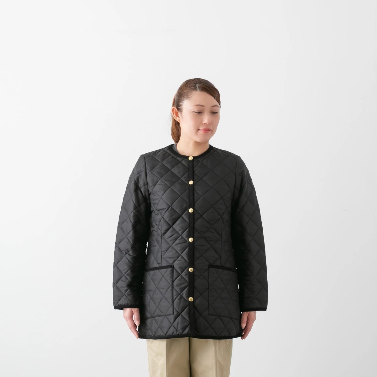 Traditional Weatherwear トラディショナルウェザーウェア ノーカラー キルティング ジャケット アークリー ミドル ARKLEY MIDDLE 2色 L252APQCO0482AA